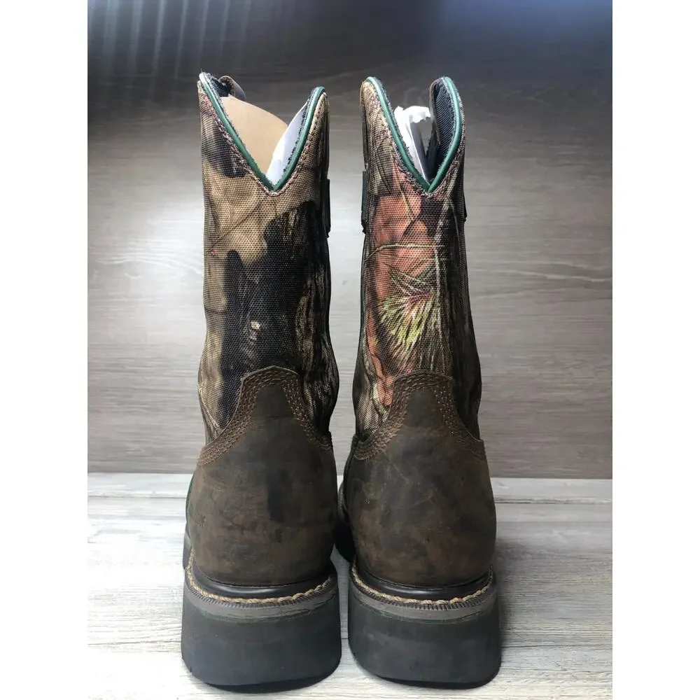 Skechers work John Deere Men Sz 7.5 Camo Waterproof Boot